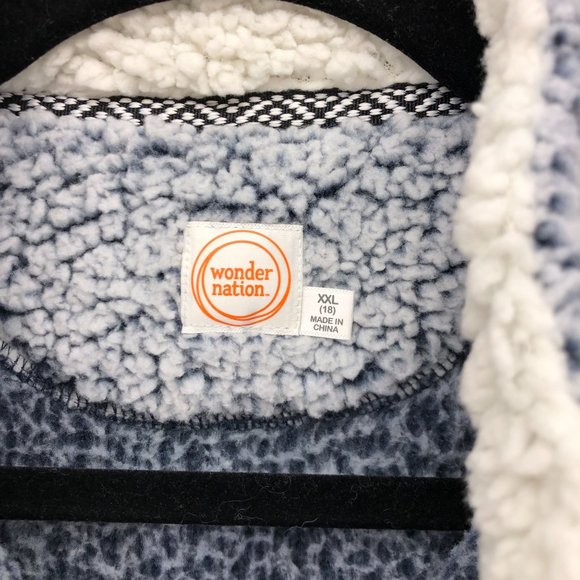 Wonder Nation XL18 Super Soft Sherpa Unisex Blue - Picture 2 of 9